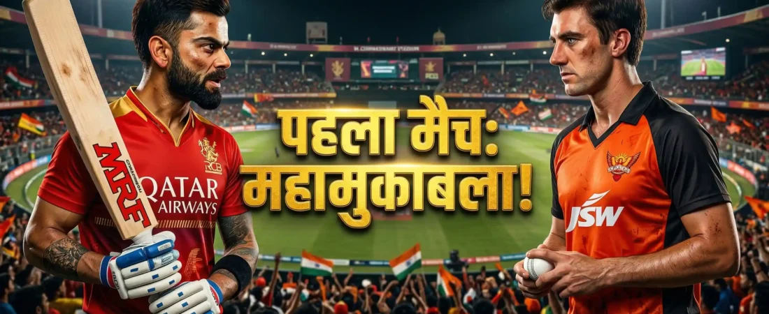 IPL 2026 का बिगुल बजा! पहले ही मैच में SRH से भिड़ेगी ‘चैंपियन’ RCB, देखें फेज़-1 का पूरा शेड्यूल