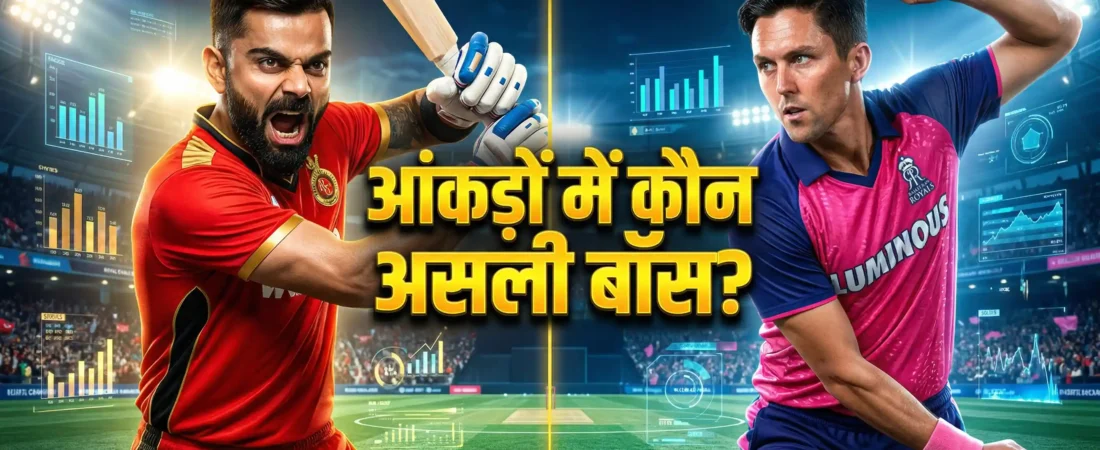 RR vs RCB Head to Head: गुवाहाटी के महासंग्राम से पहले देखें आंकड़े, आज मैदान पर होंगी ये 3 सबसे बड़ी ‘जंग’